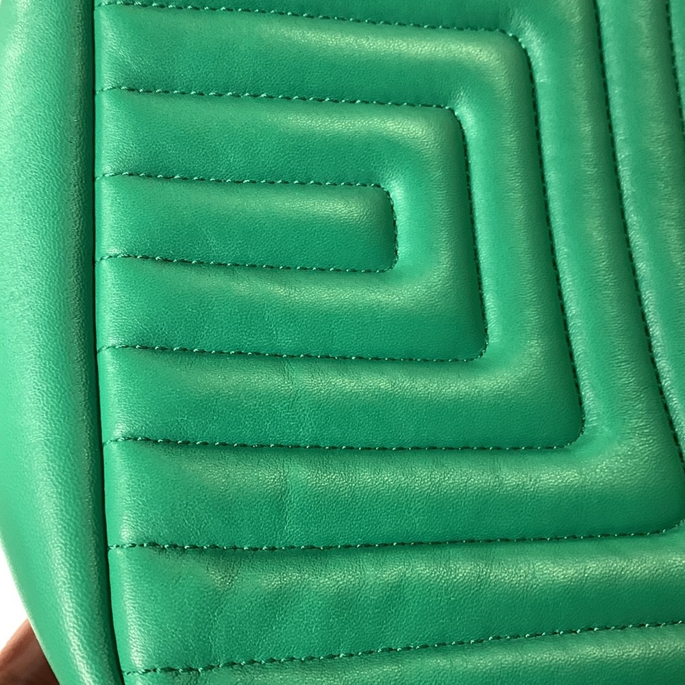 Clare V. Green Quilted Chanel Leather Midi Sac - Picture 4 of 11